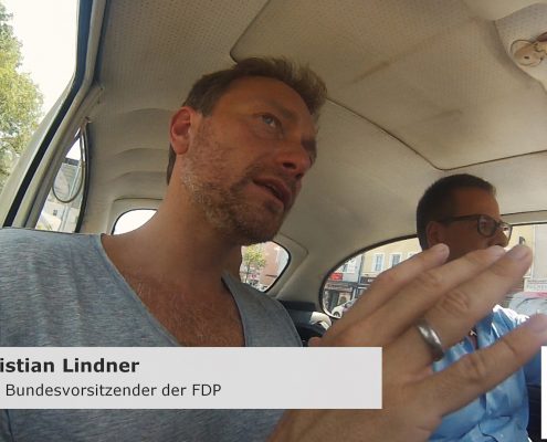 Michael Haberland und Christian Lindner im Interview im Käfer