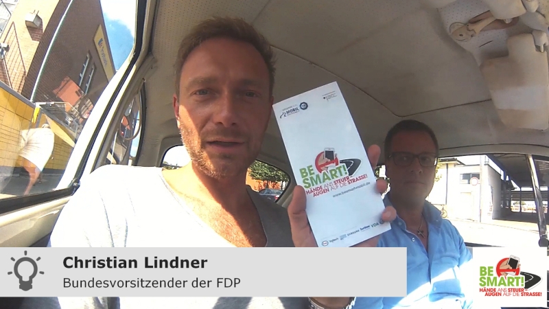 Christian Lindner im Auto