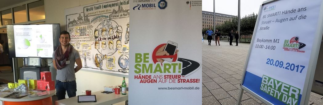 Verschiedene Ausschnitte aus BeSmart Infoständen