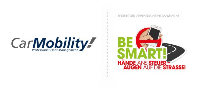 Kooperation: Logos von CarMobility & BE SMART! groß