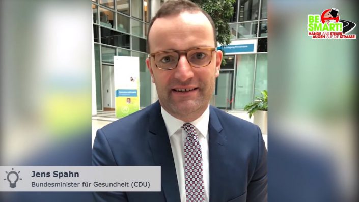 Videobotschafter Jens Spahn mit klarer Message gegen Smartphone am Steuer