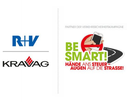 R+V & KRAVAG sind Partner der Verkehrssicherheitskampagne BE SMART!