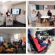 Module BE SMART! Workshops: Infostand, VR-Brillen,Vortrag und Fahrsimulator